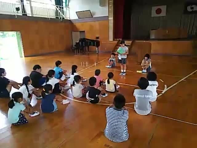 始業式での発表②