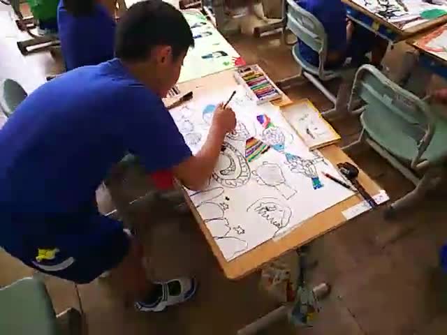 夏の思い出を描く①