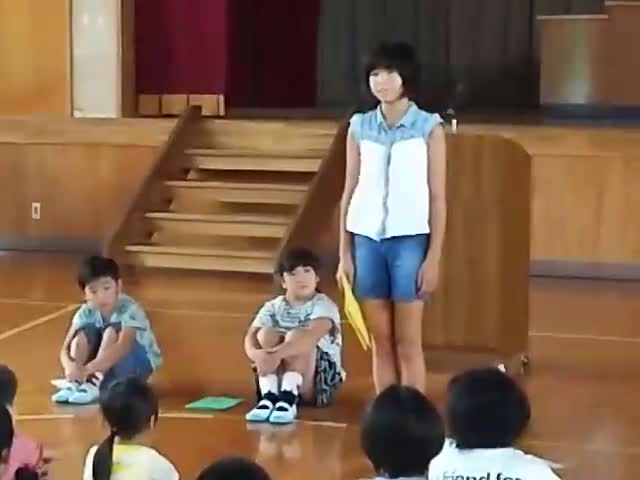始業式での発表③