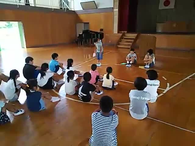 始業式での発表①