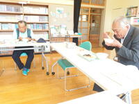 給食試食されました。