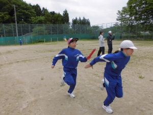 バトンパスの練習