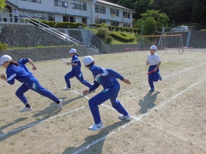 バトンパス練習