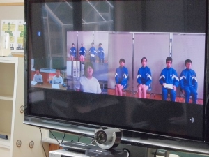 テレビ画面の様子 テレビ画面の様子