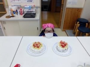 ケーキ完成 ケーキ完成