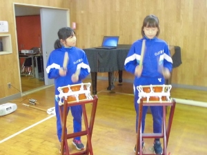 神楽練習の様子 神楽練習の様子