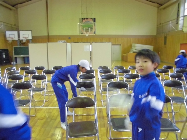 いす並べ完了 いす並べ完了