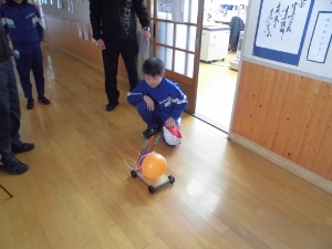 走らせているところ 走らせているところ