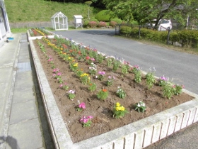 すてきな花壇が出来ました。 すてきな花壇が出来ました。