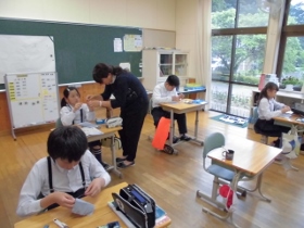 家庭科の様子