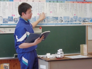 頑張る中学生