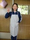 完成したエプロン 完成したエプロン